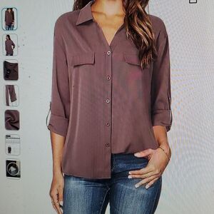 LOTUSMILE WOMAN DRESSYBLAPEL SHIRT M NEW